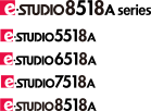 e?STUDIO5518A e?STUDIO6518AC e?STUDIO7518AC e?STUDIO8518AC
